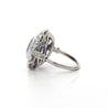 AGL Cert. 5 Carat Ceylon Blue Sapphire Art Deco Era Platinum Diamond Ring