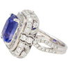 AGL Certified 10.10 Ct No Heat Ceylon Cornflower Blue Sapphire Diamond Ring