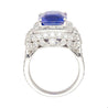 AGL Certified 10.10 Ct No Heat Ceylon Cornflower Blue Sapphire Diamond Ring