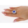 AGL Certified 10.10 Ct No Heat Ceylon Cornflower Blue Sapphire Diamond Ring