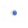 AGL Certified 30 Carat No Heat Ceylon Blue Star Sapphire & Diamond Halo Ring