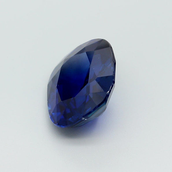 AGL Certified 5.75 Carat Burma No Heat Cushion Cut Blue Sapphire Loose Stone