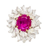 AGL Certified 9.55 Carat No Heat Burma Pink Sapphire Detachable Ring To Pendant