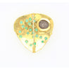 Antique Italian Coin Signed Gage in 18K Gold Brooch