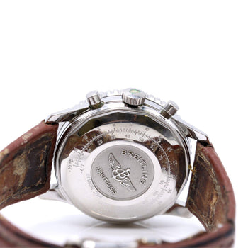 Breitling Old Navitimer A13022 Stainless Steel Champagne Dial Chronograph Watch – Assay Jewelers