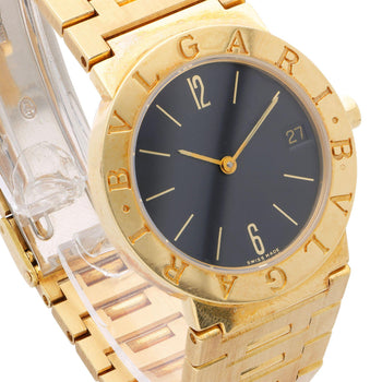 Bvlgari BB30 GD Black Dial 30mm 18K Gold Quartz Watch Box/Papers – Assay Jewelers