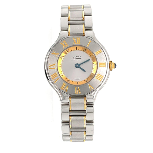 Cartier Must De 21 Ref. 1340 Two Tone 28mm Watch