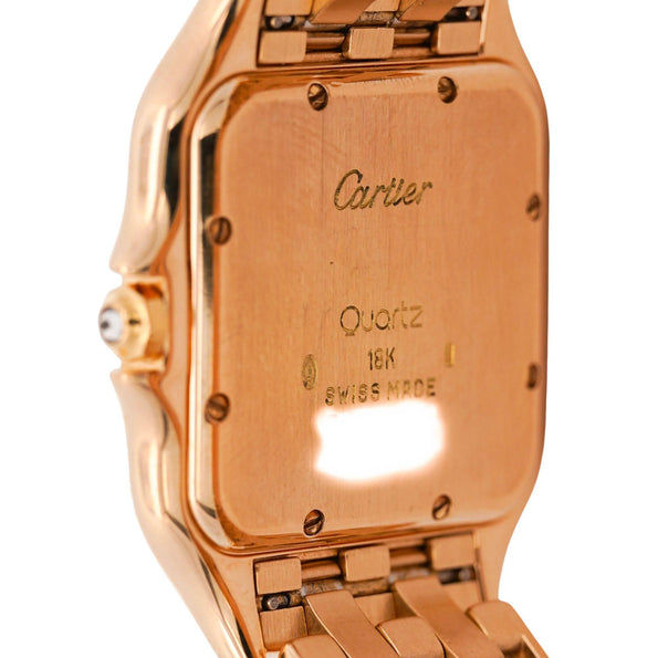 Cartier Panthere Full Factory Diamond 27mm 18K Gold Watch Ref 008133