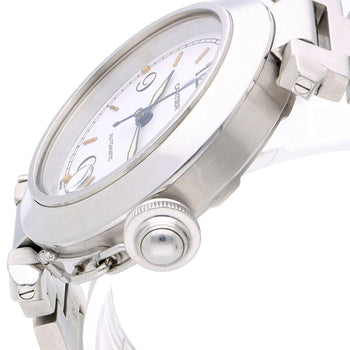 Cartier Pasha C W31015M7 35mm White Dial Steel Automatic Watch Full Set – Assay Jewelers