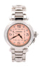 Cartier Pasha Pink Dial Automatic 18K White Gold 35mm Watch