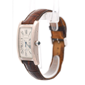 Cartier Tank Americaine 1741 White Gold Automatic Watch 20-year Service Edition – Assay Jewelers