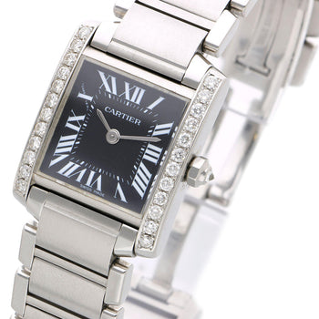 Cartier Tank Française W51026Q3 Diamond Black Dial Limited Edition Watch – Assay Jewelers