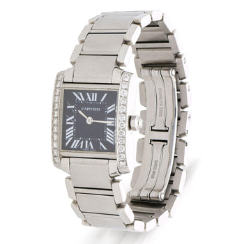 Cartier Tank Française W51026Q3 Diamond Black Dial Limited Edition Watch – Assay Jewelers