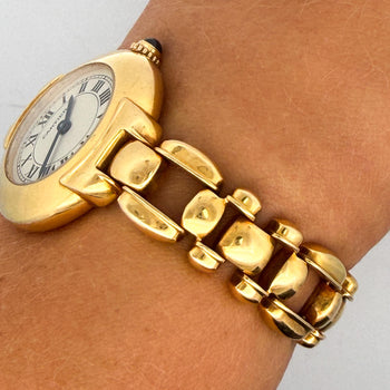 Cartier Vendome 878999 18K Gold Manual Gadroon Link 26m Watch – Assay Jewelers