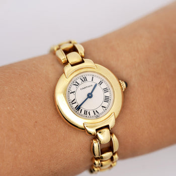 Cartier Vendome 878999 18K Gold Manual Gadroon Link 26m Watch – Assay Jewelers