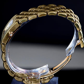 Chaumet Khésis Factory Diamond Dial 18K Yellow Gold Bracelet Watch Circa 2000 – Assay Jewelers