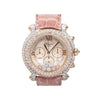 Chopard Happy Sport Pink Diamond 40mm Ladies 18K Gold Watch With Pouch/Papers