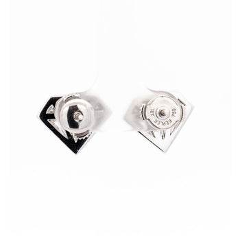 Diamond Shaped 2 CTTW Diamond Stud in 18K White Gold Earrings – Assay Jewelers
