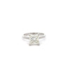 EGL Certified 2.15 Carat Princess Cut Diamond in 14K White Gold Engagement Ring