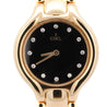 Ebel Beluga 24.5mm 18K Gold Black Diamond Dial Watch