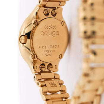 Ebel Beluga 24.5mm 18K Gold Black Diamond Dial Watch – Assay Jewelers