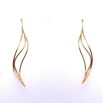 Elsa Peretti pour Tiffany & Co. Bracelet jonc et boucles d’oreilles pendantes en or 18 carats – Assay Jewelers