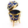 Fabergé Egg Victor Mayer 80/100 Blue Enamel with Original Box & Certified