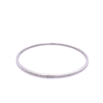 Fred Leighton Princess Cut Diamond Bangle Bracelet in 18k White gold – Assay Jewelers