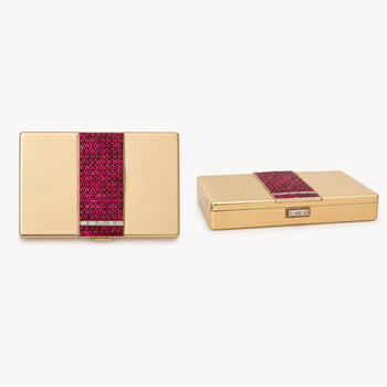 French Art Deco 20 Carat Burma Ruby & Diamond Invisible Set Platinum Hinged Box – Assay Jewelers