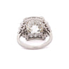 GIA Cert. 5.01 Carat Old Euro Cut Diamond Edwardian Antique Platinum Ring