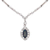 GIA Certified 0.61 Carat Marquise Alexandrite Diamond Platinum Drop Necklace