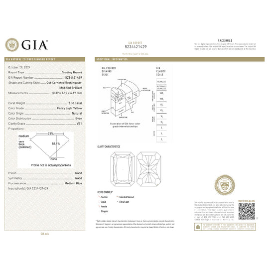 GIA Certified 10.52 Carat Fancy Light Yellow Diamond 18K Gold Bezel Stud Earring
