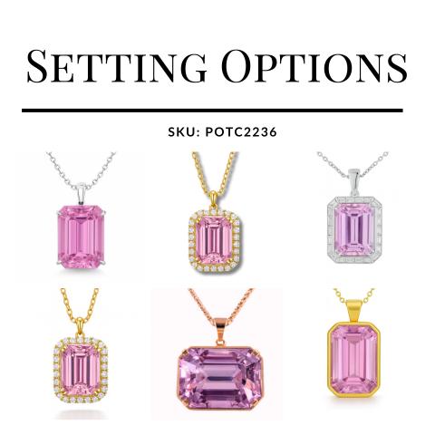 GIA Certified 115.10 Carat Emerald Cut Pink Kunzite Loose