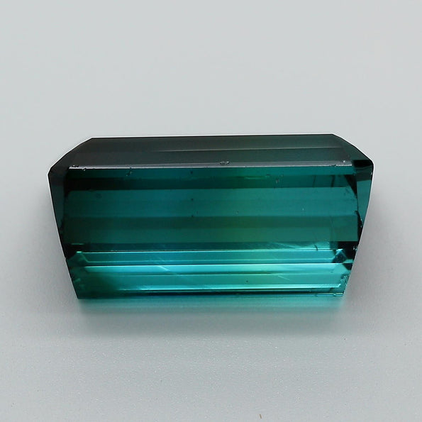 GIA Certified 12.95 Carat Emerald Cut Blue Indicolite Tourmaline Loose Gemstone