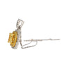 GIA Certified 1.05 Carat Fancy Yellow Diamond Pendant Necklace