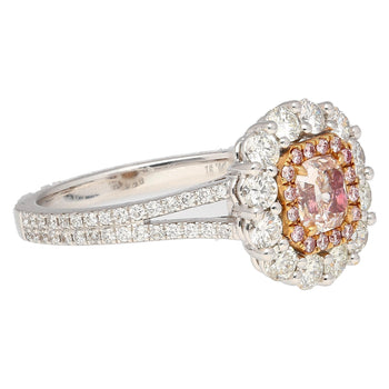 GIA Certified 1.51 CTTW Fancy Light Brown Pink Internally Flawless Diamond Ring – Assay Jewelers