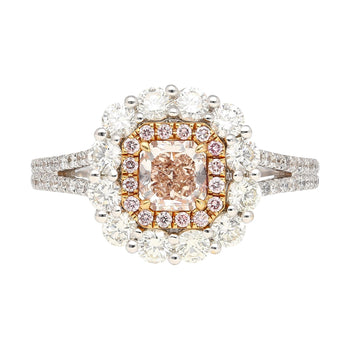 GIA Certified 1.51 CTTW Fancy Light Brown Pink Internally Flawless Diamond Ring – Assay Jewelers