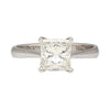 GIA Zertifiziert 1,64 Karat Princess-Schliff Diamant in Tiffany-Fassung 18K Weißgold Ring