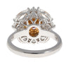GIA Certified 1.69 Carat Radiant Cut Fancy Brownish Pink Diamond Engagement Ring