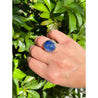 GIA Certified 26 Carat Cabochon-Cut Blue Sapphire Cocktail Ring