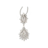 GIA Certified 3 Carat Marquise & Pear Fancy Gray Diamond Drop Pendant Necklace