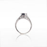 GIA Certified 3 Carat No Heat Red Spinel & Diamond Cocktail Platinum Ring