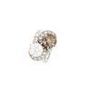 GIA Certified 4.75 Carat TW Fancy Brown and White Diamond Toi Et Moi Bypass Ring in Platinum