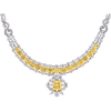 GIA Certified 50 Carat Fancy Yellow Diamond Necklace in 18K Gold
