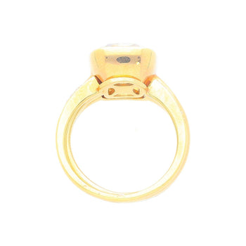 GIA Certified 5.02 Carat Cushion Cut Fancy Brown Yellow Diamond Ring in 18K Rose Gold & Detachable Bands – Assay Jewelers
