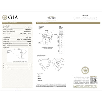 GIA Certified 5.78ct Color Shield Cut Diamond Pendant Necklace – Assay Jewelers