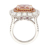 GIA Certified 6.53 Carat Fancy Pink & White Diamond Ring in 18K Rose Gold