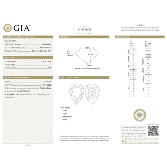 GIA Certified 6.76 Carat Pear Cut Diamond Stud Earrings