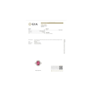 GIA Certified 7.60 Carat No Heat Pink Spinel and Diamond Ring in Platinum – Assay Jewelers