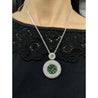 GIA Certified 8.58 Carat Demantoid Pendant Necklace in 18K White Gold